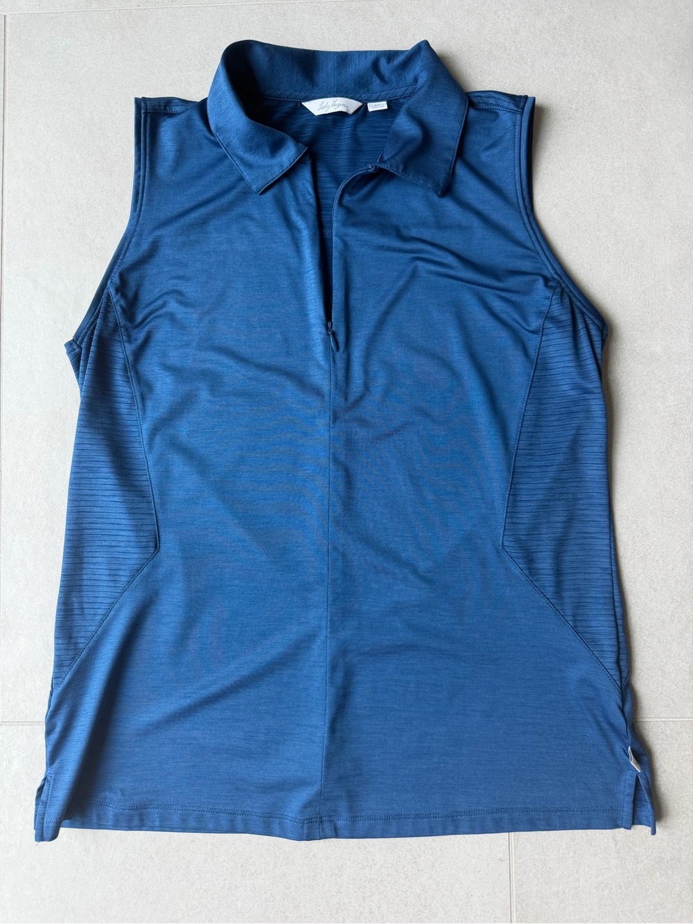 Lady Hagen Blue Sleeveless Women’s Golf Shirt